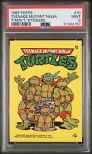 1989 Topps TMNT #10 Teenage Mutant Ninja Turtles Sticker Card PSA 9 picture