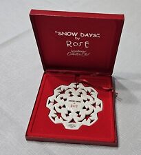 Longaberger Snow Days Christmas Ornament By Rose - 2005 picture
