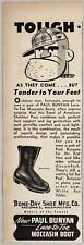 1947 Print Ad Paul Bunyan Moccasin Boots Bone-Dry Shoe Co. Tacoma,Washington picture