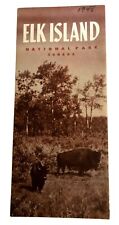 Vtg 1948 Elk Island National Parks Service Brochure and Map Alberta Canada  picture