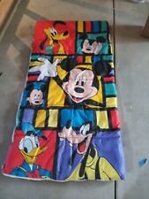 VTG 90s Disney Sleeping Bag Mickey & Friends Goofy Donald Colorblock 57