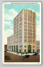 Ann Arbor MI, First National Bank Building, Michigan c1929 Vintage Postcard picture
