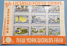 1939 NEW YORK WORLD'S FAIR - (54) NICKLIN POSTER STAMPS, OVERPRINTED 1940 picture