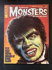 FAMOUS MONSTERS of Filmland Magazine.  No. 34 book  First Spider Island VG/FN picture