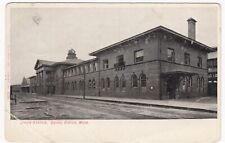 Pre-1908 Union Train Station, Grand Rapids Michigan~Vintage MI RR Stn Postcard picture
