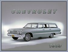 1963 Chevrolet IMPALA Station Wagon, Gray, Refrigerator Magnet, 42 MIL picture