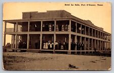 Hotel La Salle Port O'Connor Texas TX 1913 Postcard picture