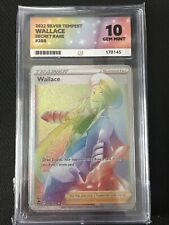 Pokémon TCG Wallace Silver Tempest 208/195 Holo Secret Rare Gem Mint 10 ACE picture