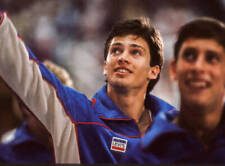Mitch Gaylord USA waves to crowd Mens Gymnastics Summer Olympi- 1984 Old Photo picture