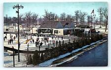 COLUMBUS, IN Indiana ~ Lincoln Center ICE SKATING RINK  1963 Postcard picture