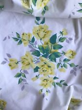 Vintage Wilendur Yellow Rose Cotton Tablecloth picture