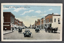Postcard second St. Looking East Webster City Iowa picture