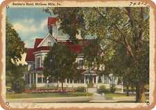 Metal Sign - Pennsylvania Postcard - Snyder's Hotel, McGees Mills, Pa. picture