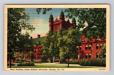 Decatur IL-Illinois Main Building James Millikin University Vintage Postcard picture