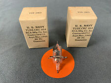 Pair of CRC RCA 954 Acorn Tubes - NOS - WW2 - Great Gift for History Buffs picture