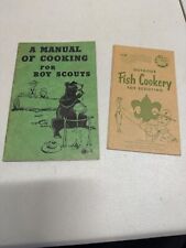 BSA Outdoor Fish Cookery brochure and A manual of Cooking vintage picture