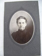 Antique Mounted Photograph Emily Lilly Wood 1861-1936 Louden, Illinois picture