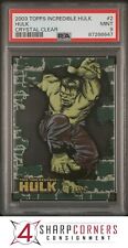 2003 TOPPS THE INCREDIBLE HULK CRYSTAL CLEAR #2 POP 2 PSA 9 N3961974-647 picture