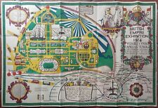 British Empire Exhibition 1924 Wembley Park London, Pictorial Railway Map picture