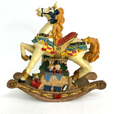 Christmas Musical Rocking Horse Colorful Wind-Up Plays Some Enchanted Evening  picture