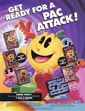 Ms Pac-Man Pac-Mania Sega Game Gear Genesis SNES NES Promo Ad Art Print Poster picture