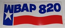 WBAP 820 Radio Bumper Sticker Dallas-Fort Worth Metroplex 8 in x 3 1/4 in picture