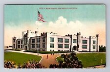 San Diego CA-California, High School Building, Antique Vintage Souvenir Postcard picture