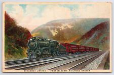 C1915 Postcard Broadway Limited Pennsylvania Railroad System T038 picture