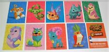 ANIMAL JAM DELUXE TRADING CARDS COMPLETE FUZZY CARD SET OF 9 CARDS  & GAME CODE picture