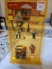 Lemax Christmas Village Roasted Chestnut Stand 4 pc New in Box Retired 1999 picture