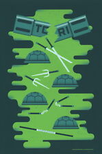 Andrew Heath SIGNED Pop Art Screen Print ~ Teenage Mutant Ninja Turtles TMNT picture