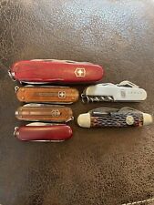 Lot of (6) Vintage pocket knives, Swiss, Boy Scout, Janus picture