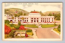 Ventura CA-California, Ventura County Court House, Antique, Vintage Postcard picture