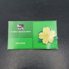 RSPB BIRDS, ANIMALS, FLOWERS, PIN BADGES, SMALL GREEN, BLUE WHITE, GREY CARD picture