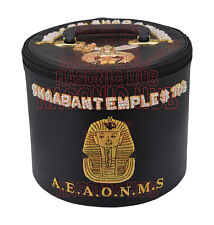 MASONIC AEAONMS SHRINER FEZ CASE WITH CUSTOMIZE DETAILS + TEMPLE AND YOUR NAME picture