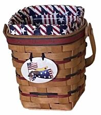 Longaberger 1995 All American Carry Along Basket—PATRIOTIC—PLEASE READ picture