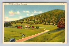 Brattleboro VT-Vermont, Ames Hill, Roadway, Automobile, Vintage Postcard picture