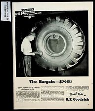 1943 B.F. Goodrich Truck Tires Bargain Rubber Dirt Hauler Vintage Print Ad 39240 picture
