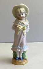 Antique German Unmarked Heubach Hertwig (?) Bisque Girl Large Repairs picture