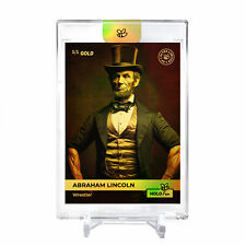 ABRAHAM LINCOLN Bodybuilder Card 2023 GleeBeeCo #ALBD-G Encased Holo GOLD 1/1 picture