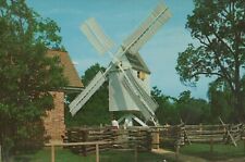 Robertson's Windmill Williamsburg Virginia Posted Chrome Vintage Postcard picture