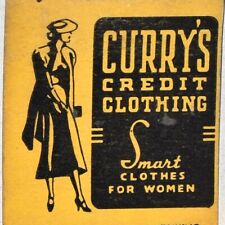 1940s Curry's Credit Clothing Franklin Shaw St Louis MO 19th St Granite City IL picture