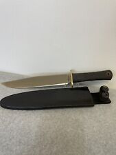VINTAGE COLD STEEL TRAIL MASTER CARBON V BOWIE KNIFE WITH SHEATH MADE IN THE USA picture