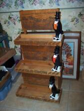 Very Rare Vintage Old Crow Whiskey Large Wooden Advertising Shelf Unit picture