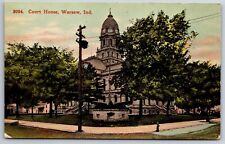 Warsaw Indiana~Kosciusko County Courthouse~c1910 Postcard picture
