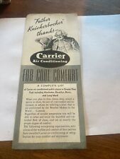 Vintage Carrier Air Conditioning 1939 New York Worlds Fair Brochure picture