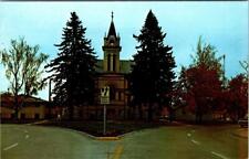 Kalispell, MT Montana  COURT HOUSE Flathead County Courthouse  Chrome Postcard picture