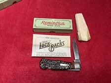 REMINGTON R1173L BABY BULLET LOCK BACK KNIFE ~1983 ~ Unused In The Box picture