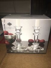 Godinger Silver 14861 Classical Crystal Candlestick Pair Bin 2019 picture
