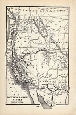 1904 Southern Pacific Vintage Railroad Map Pacific System   1546 picture